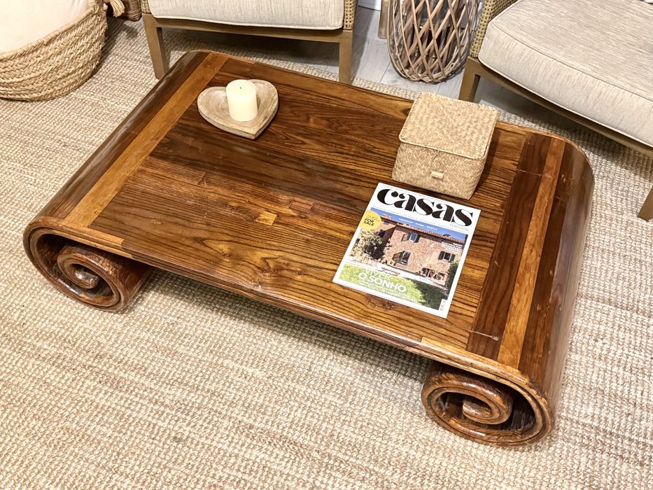 mesa, centro, apoio, chá, movel, oriental, indonésia, rustica