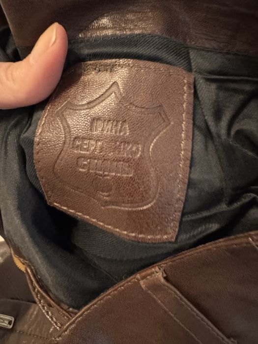 Шкіряні дизайнерські штани, р. 34