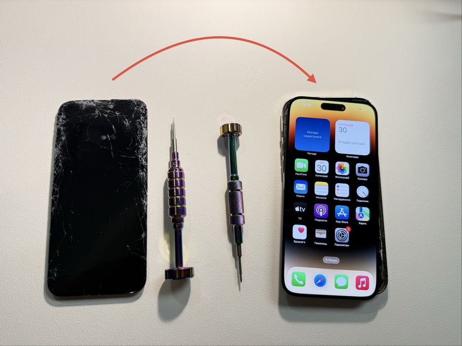 Дисплей для iPhone 14 Pro Max Soft OLED 120 екран скло айфон про макс