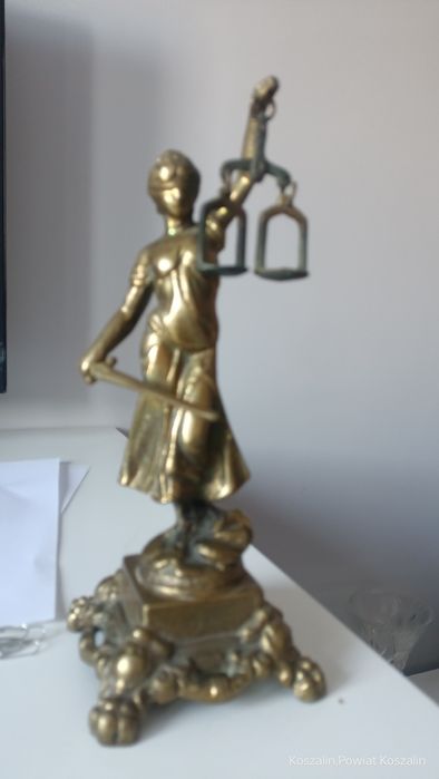 Figurka mosiężna Temidy