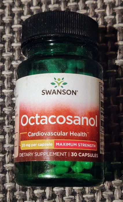 Octacosanol Oktakosanol Swanson wytrzymałość siła wydolność  serce