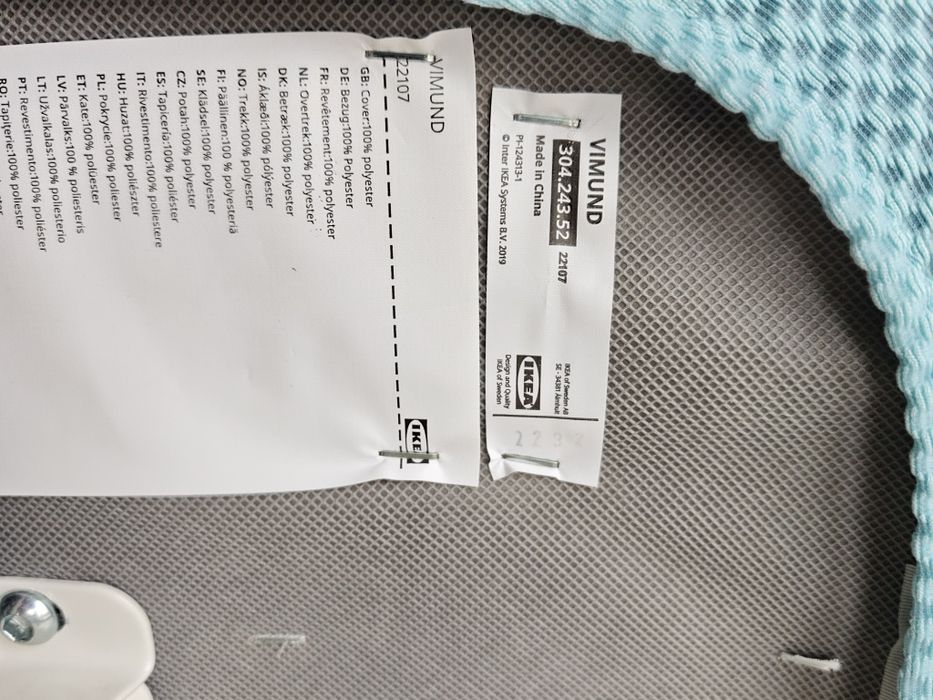 Krzesło dziecięce IKEA VIMUND niebieskie