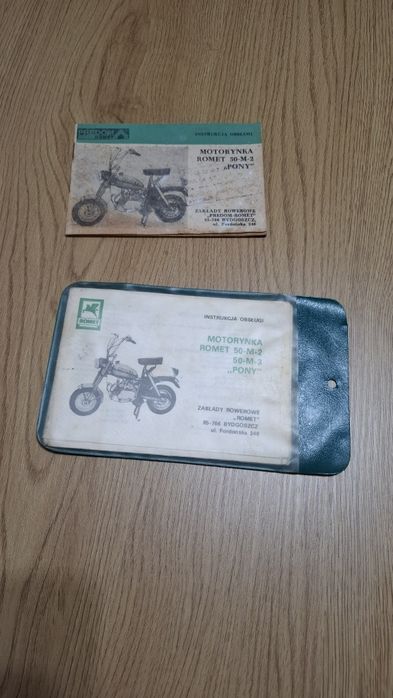 Instrukcja obsługi motorynka romet pony,komar