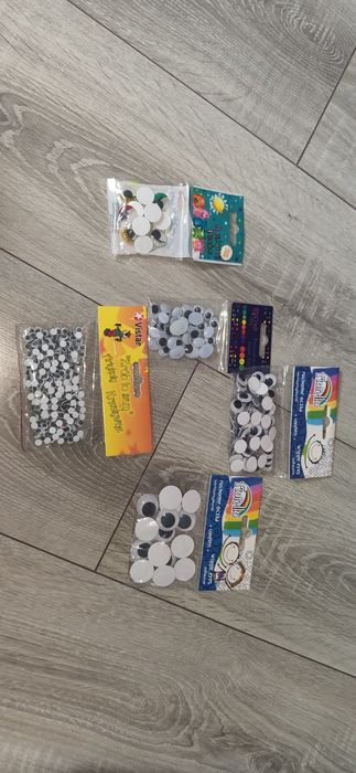 Zestaw oczek kreatywnych oczy ruchome oczka mix set