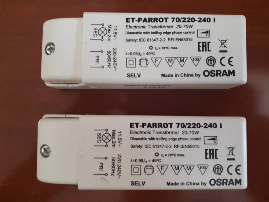 2 Transformadores Osram