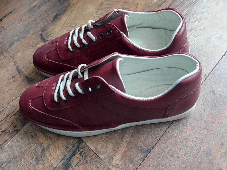 Mega Wyprzedaż LANQIER MĘSKIE BUTY Skóra Naturalna 45