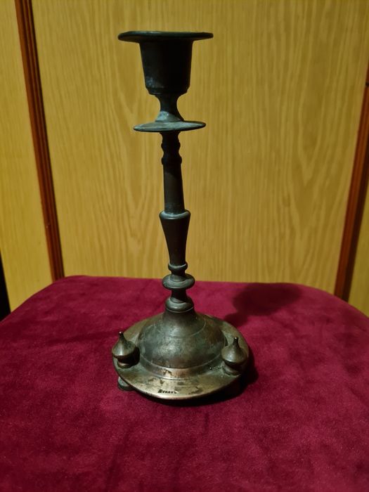 Подсвечник латунный, царский.