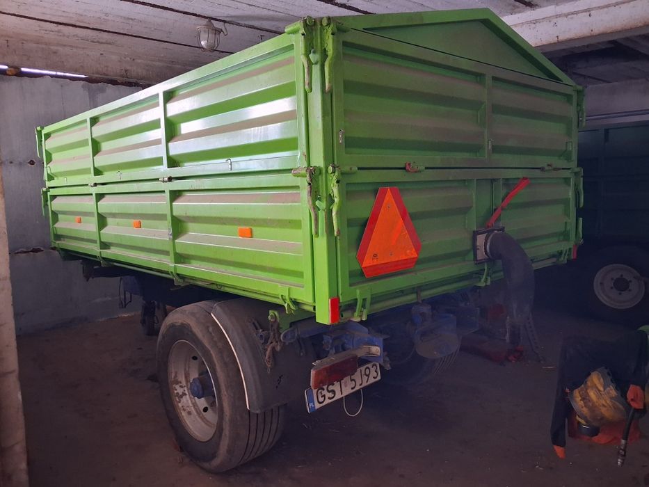 Przyczepa wywrotka jednosiowa 3strony