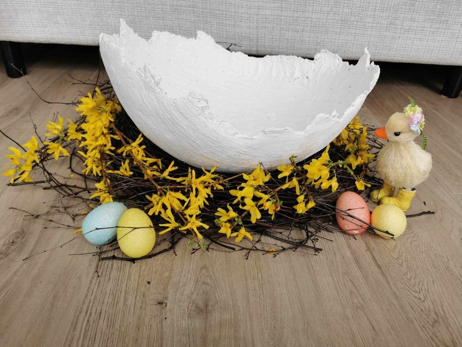 Jajko z gipsu na sesję z noworodkiem