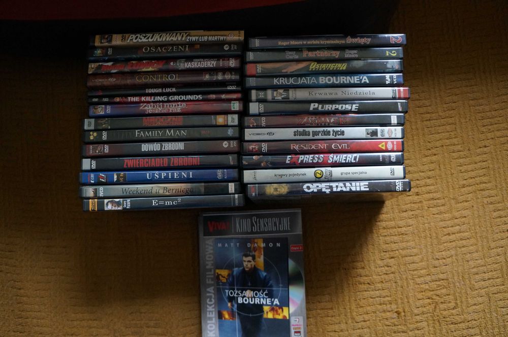 Komplet płyt DVD i VCD 27 szt.