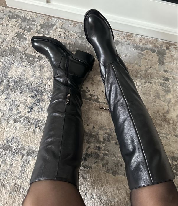 Чоботи шкіра з хутром