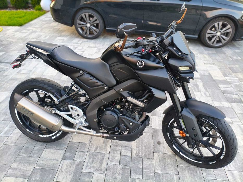 Yamaha MT-125 Akrapovic VVA LED Kat. B A1, piękny, zadbany. Warto