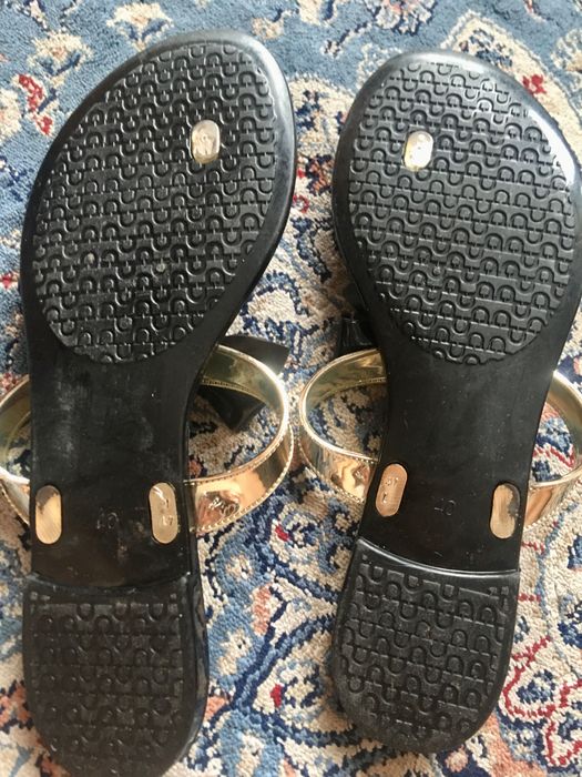 Japonki gumowe z kokarda