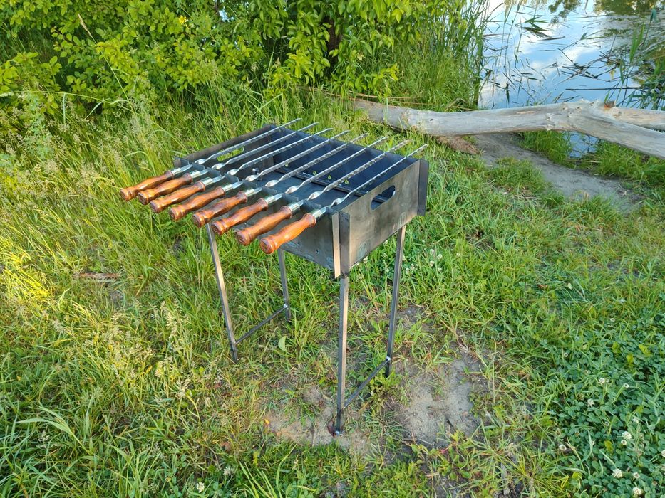 składany grill 3/4, 4 mm na 8 szpikulców. Розбірний мангал на 3/4,4 мм