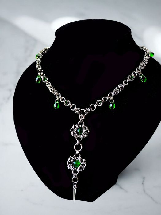Naszyjnik chainmaille ze stali nierdzewnej