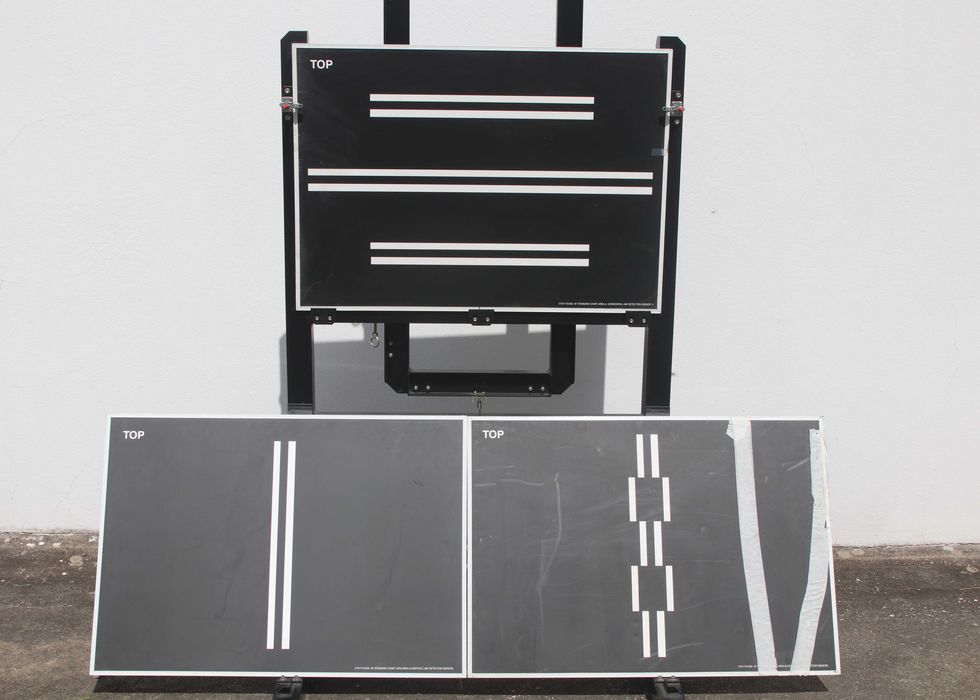 Placas de teste de flashes e suporte