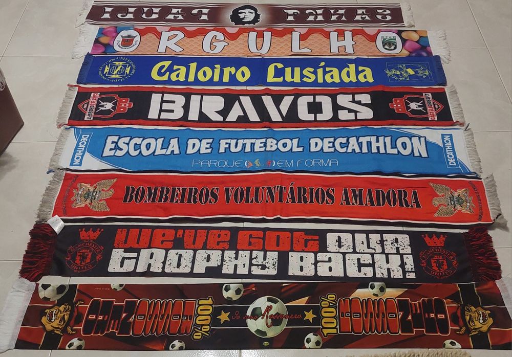 8 echarpes diversos