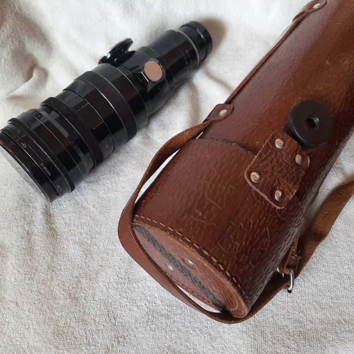 фото объектив ТАИР-3 ГРАН-ПРИ Брюссель СССР 1958 г. 4.5/300 футляр зип