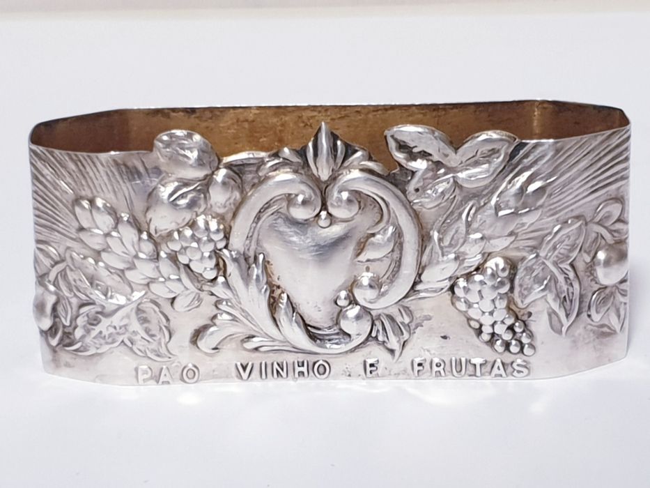 Vintage Portuguese silver napkin ring