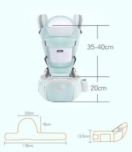 Рюкзак-кенгуру слінг ерго-рюкзак для дітей малюків Aixintu A520 Green