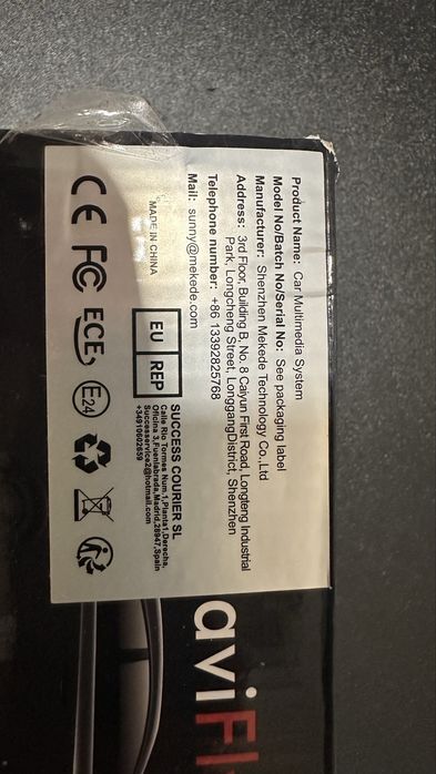 Auto radio com display 1 Din Novo