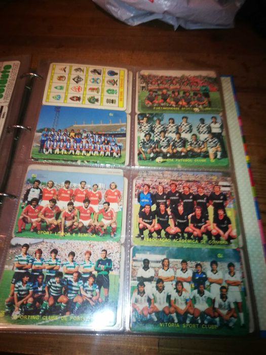 Calendários de futebol dos anos 80 a 1,50€ unidade