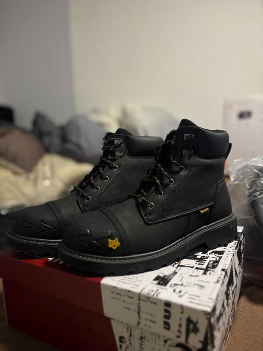 Botas de Trabalho Masculinas Yelang com Biqueira de Aço, Calçados de Segurança Anti-derrapantes, Resistentes