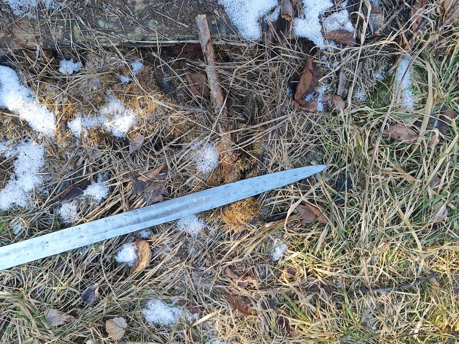 Miecz dwuręczny rycerski bojowy