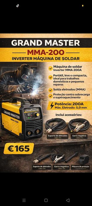 Máquina soldar 165€. Oportunidade