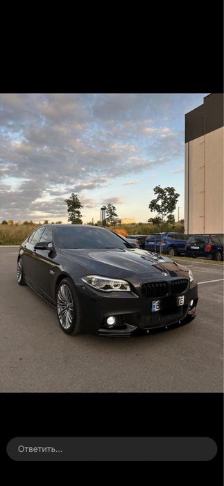 Сплиттер губа накладка бампера MP BMW 5 F10 диффузор спойлер сплітер