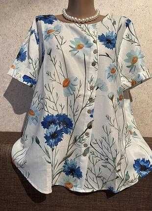 Блузки батал,оверсайз, великі розміри 68 в новому стані