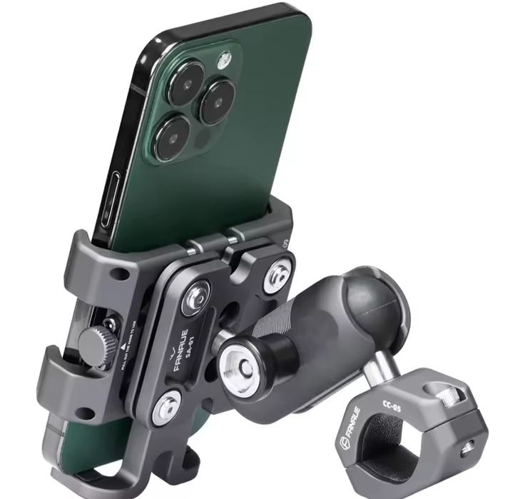 Крепление смартфона из алюминия демпфером вибрации. Новое.