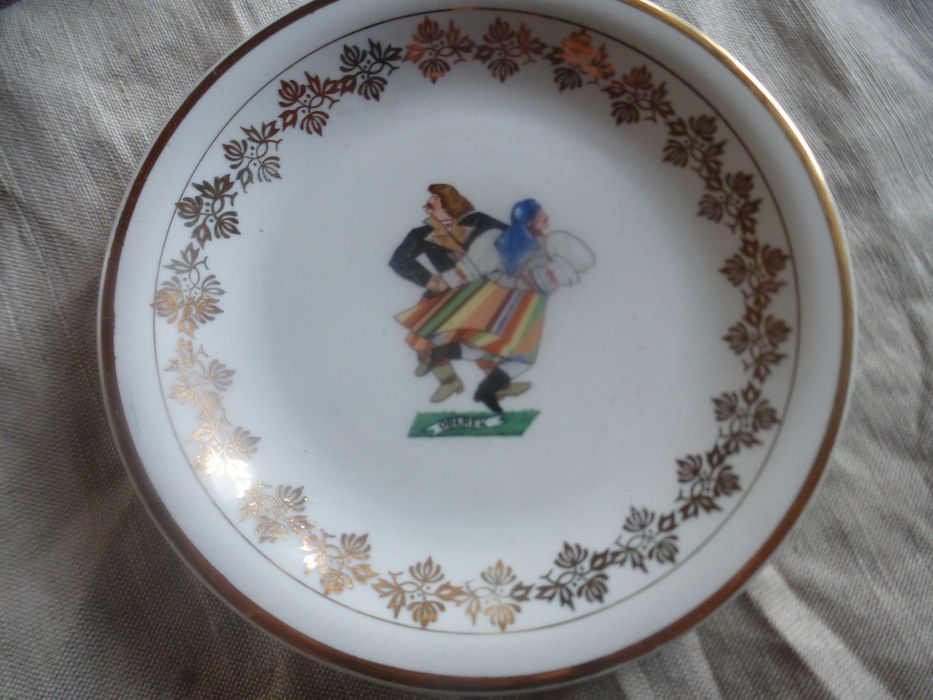 Chodzież talerz Stryjeńska Tańce POlskie Oberek 20cm