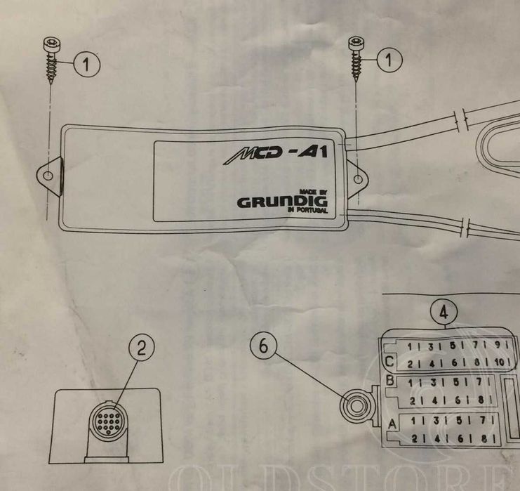 adaptador Grundig MCD- A1 para cd MDC10/20