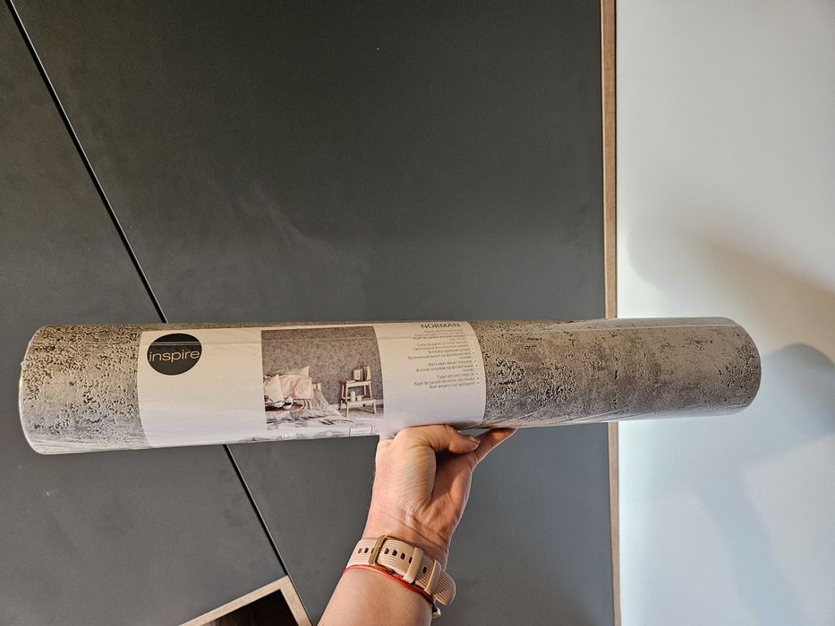 Tapeta Norman jasnoszara winylowa na flizelinie INSPIRE