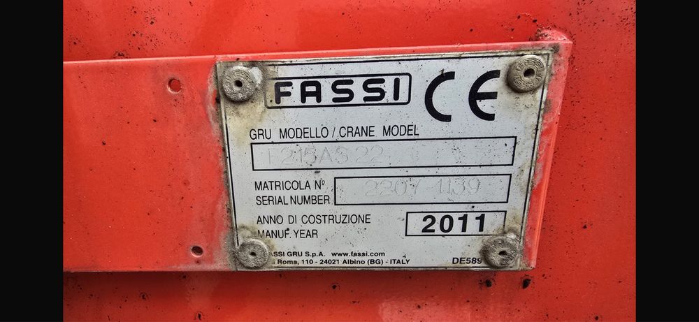 Scania 6x2 hds Fassi 215