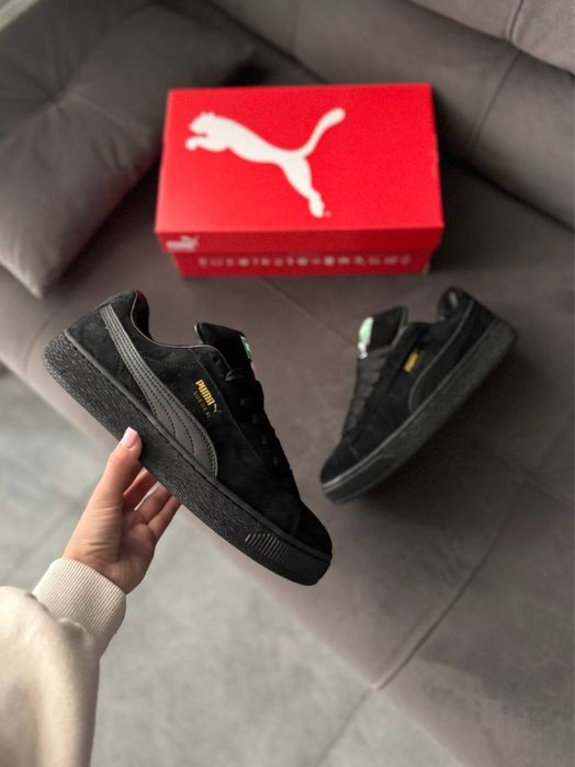 Найкраща Якість! Puma Suede XL Black•Кросівки Пума Замш (чорні)