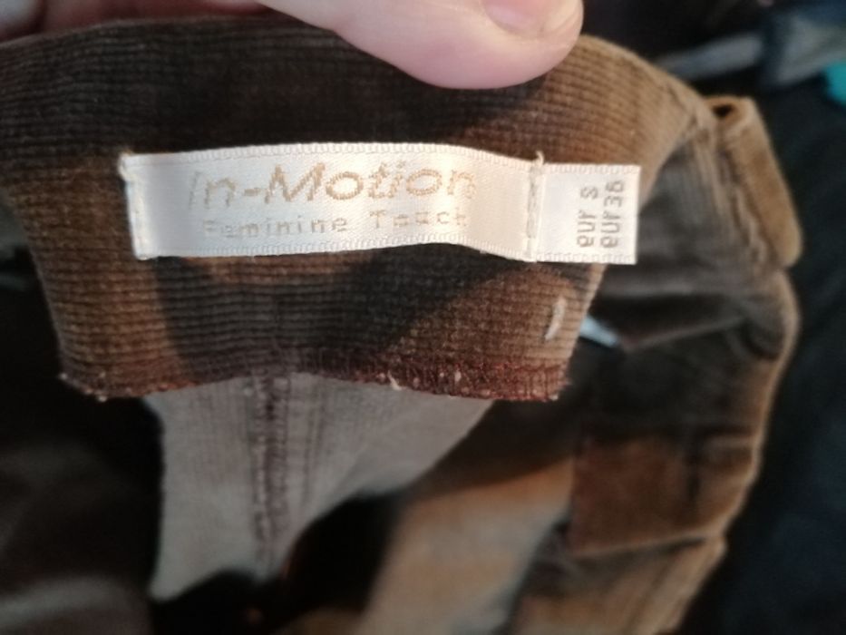 Saia de bombazine castanho 36 In-Motion