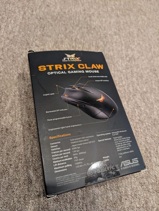 Rato Gamer ASUS Strix Claw