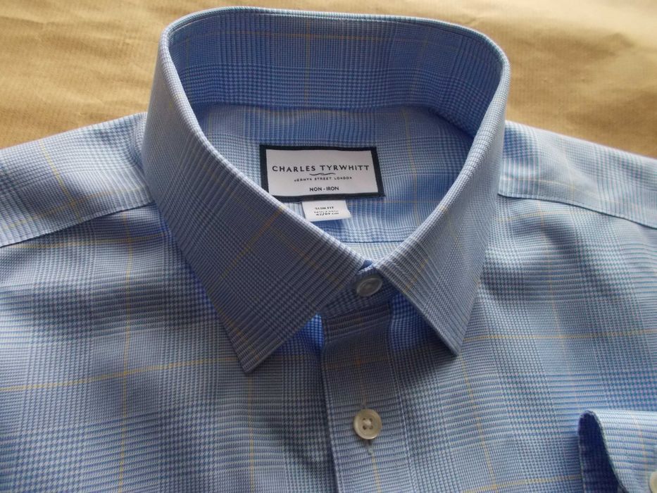 -L- CHARLES TYRWHITT Premium Koszula Męska L 42,5 cm UK