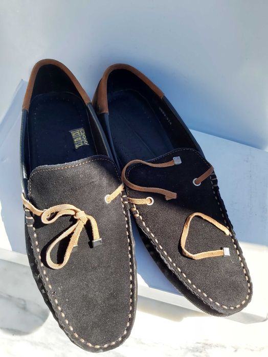 Mokasyny zamszowe BADURA sneakersy trzewiki 41