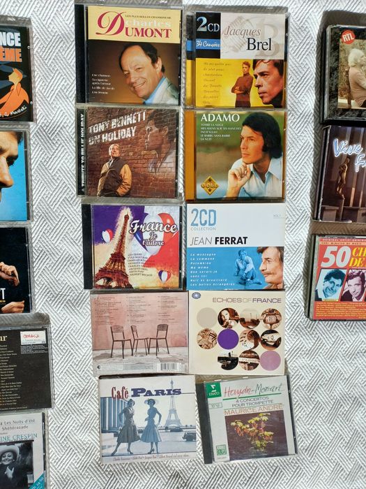 10 CDs de músicas  francesa
