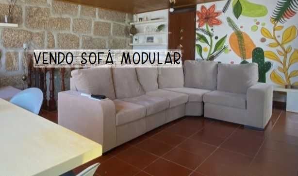 Sofá 5 lugares com tecido anti gato