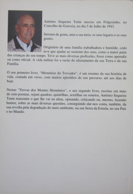 António Sequeira Tente - TROVAS DOS MONTES HERMÍNIOS