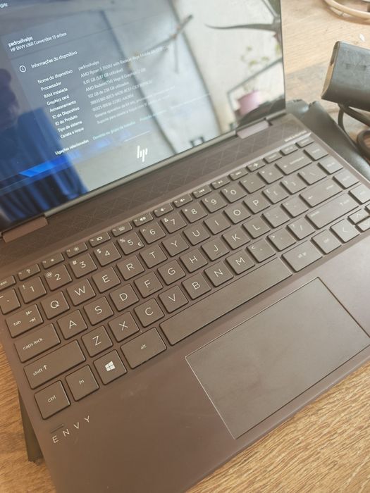Portátil HP Envy 13" X360 CPU AMD Ryzen 5 3500U 8GB de RAM 256GB