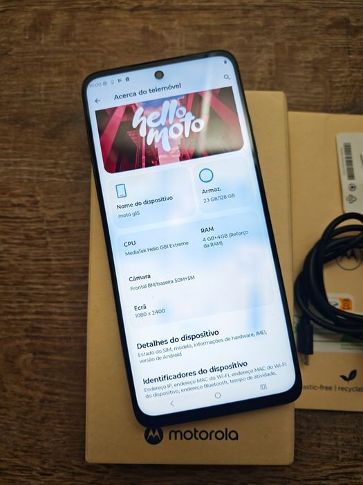 Motorola G15 6.72" 4GB/128GB Dual Sim Cinzento  Seminovo