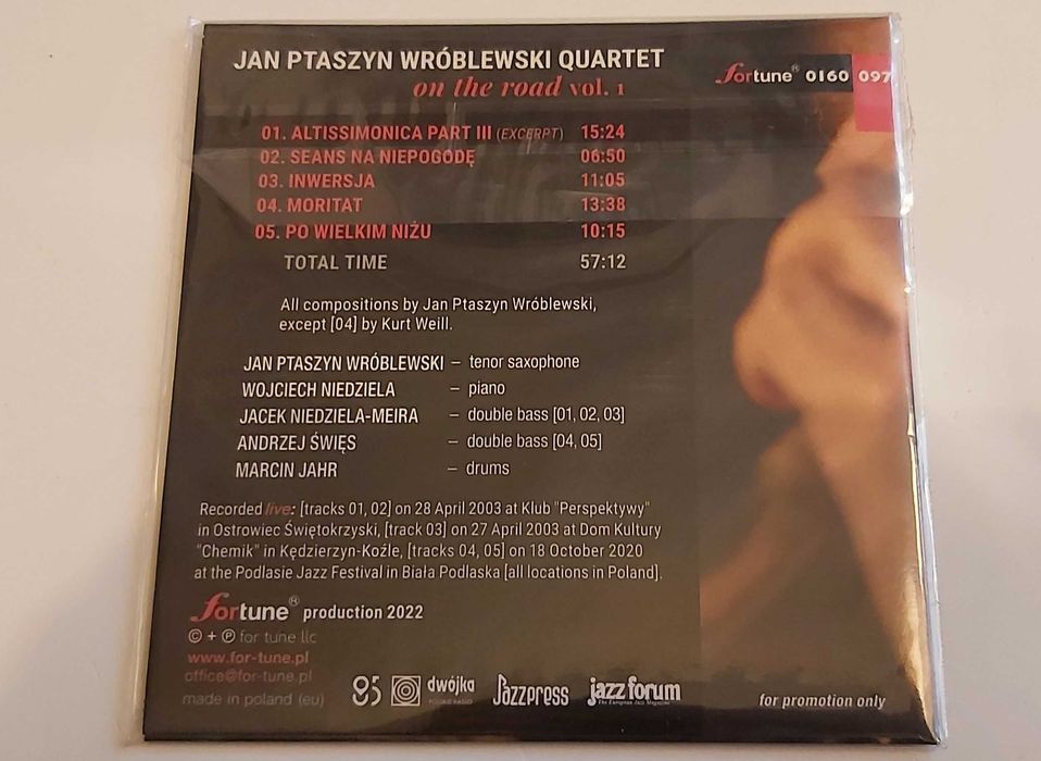 On The Road Vol. 1 - Jan Ptaszyn WRÓBLEWSKI CD
