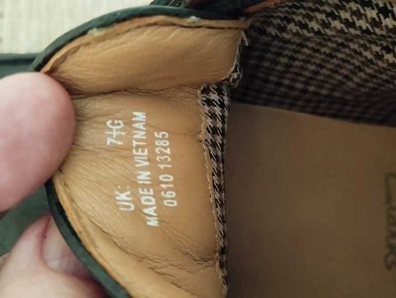 Skórzane botki męskie Clarks 41