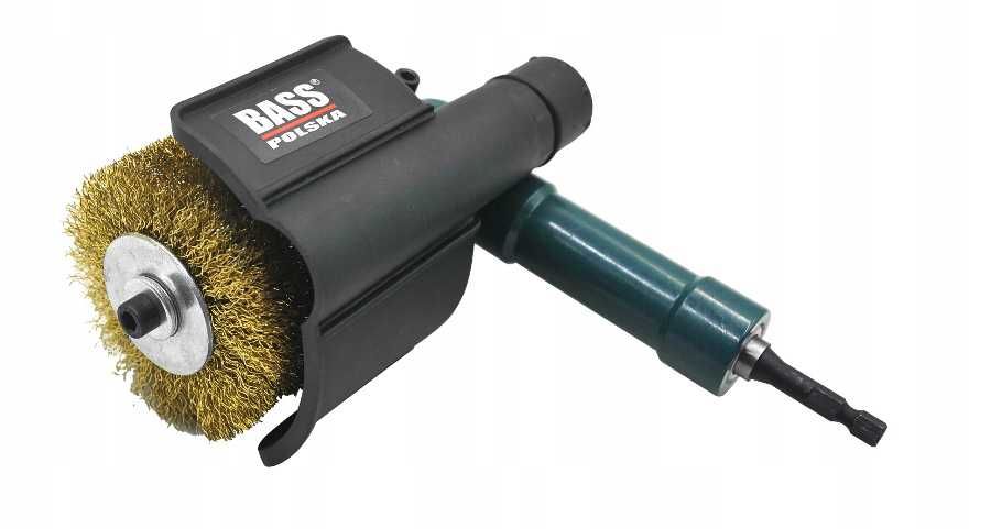 BASS POLSKA Adapter Przystawka Do Wkrętarki Szczotka Druciana BP9857