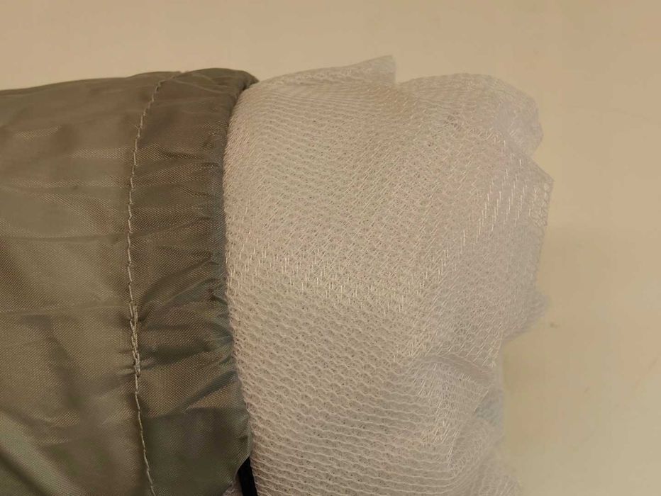 Moskitiera turystyczna biwakowa nad śpiwór łóżko 100x200x150 cm biała